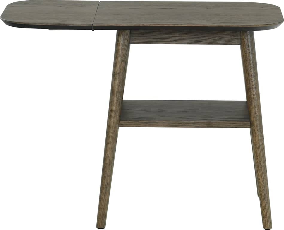 Karmøy sidebord/reclinerbord brun m/klaff - bilde 3 av 3