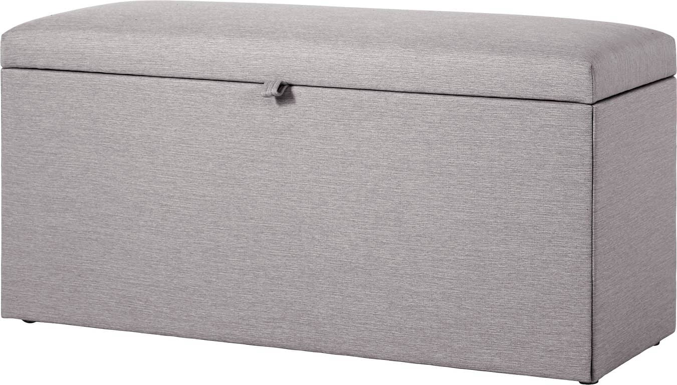 Odel® Sengebenk med oppbevaring - Tekstil Dovre Koks, 110x41 cm - Produktbilde