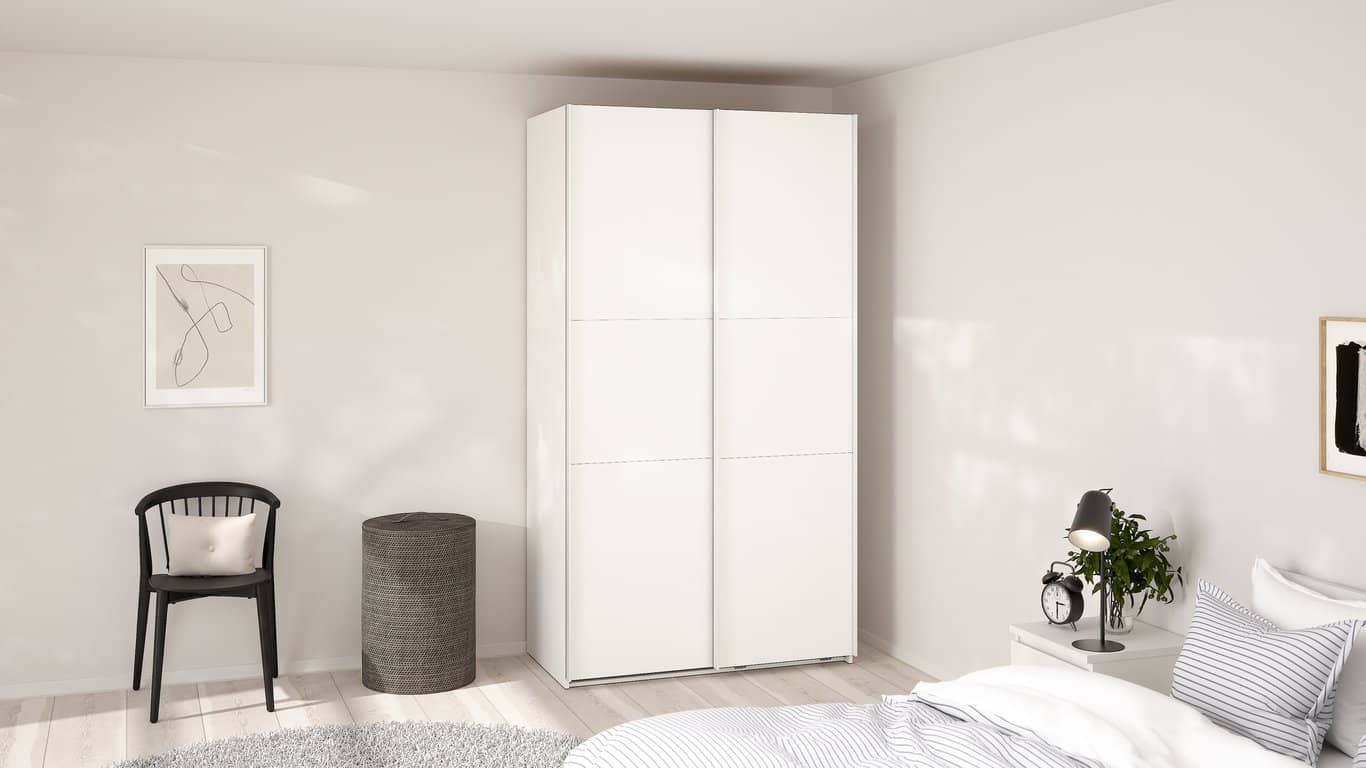 Como skyvedørsgarderobe 120x220cm - bilde 2 av 3