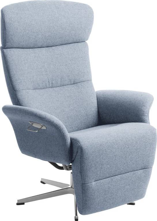 Conform Master recliner - svingfot alu stoff Sheford 1383-44 light blue - Produktbilde