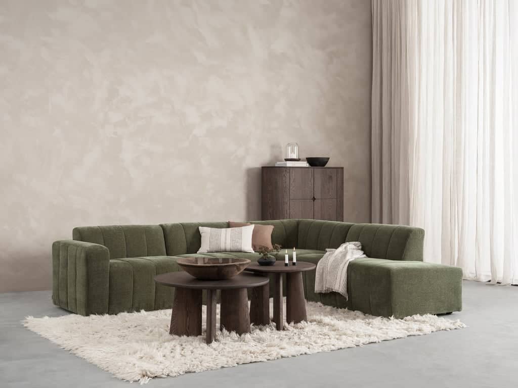 Japandi sofabord rundt Ø 58 H 55 cm - bilde 2 av 2