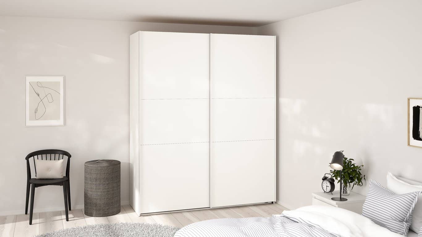 Como skyvedørsgarderobe 180x220cm - bilde 2 av 3