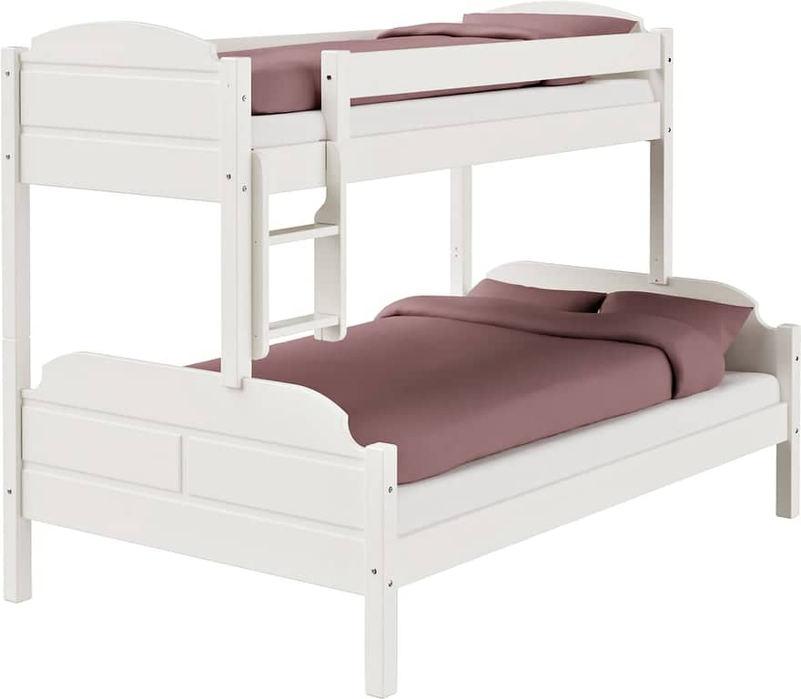 Bjorli familiekøye - 75/120 x 200 cm, hvitmalt - Produktbilde