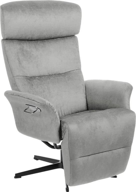 Conform Master recliner - svingfot alu svart stoff Evita silver 1373-09 - Produktbilde