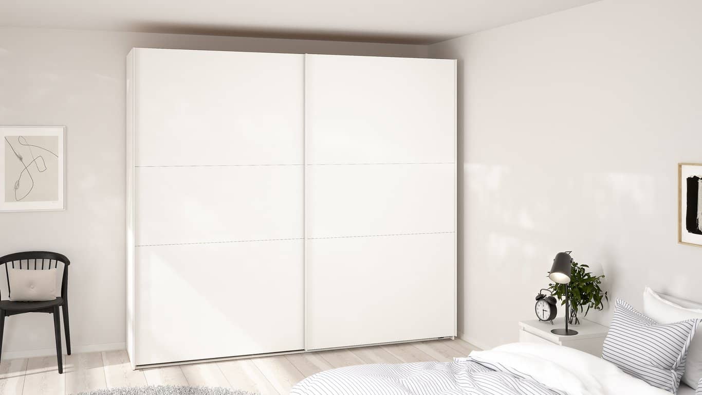 Como skyvedørsgarderobe 245x220cm - bilde 2 av 3