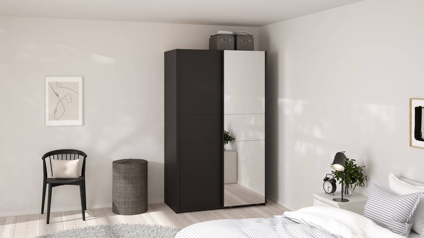 Como skyvedørsgarderobe 120x200cm  - bilde 2 av 3