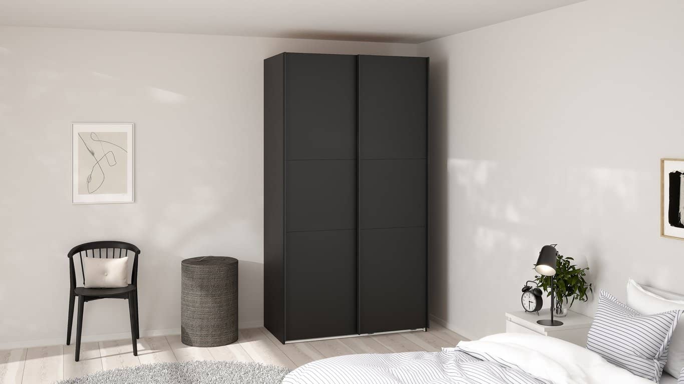 Como skyvedørsgarderobe 120x220cm - bilde 2 av 3