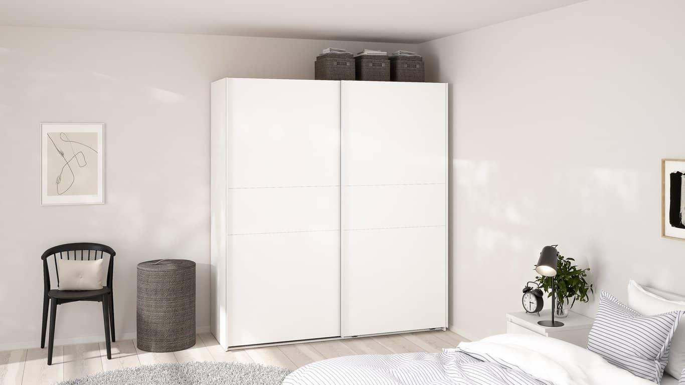 Como skyvedørsgarderobe 180x200cm - bilde 2 av 3