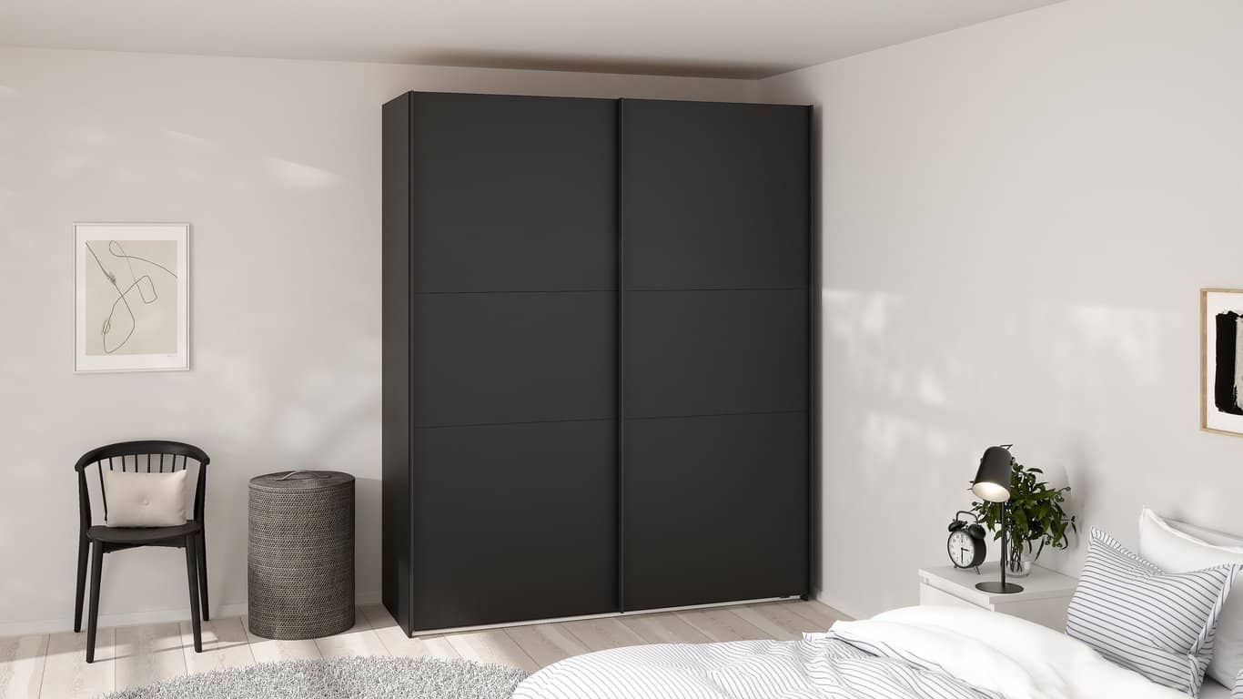 Como skyvedørsgarderobe 180x220cm - bilde 2 av 3