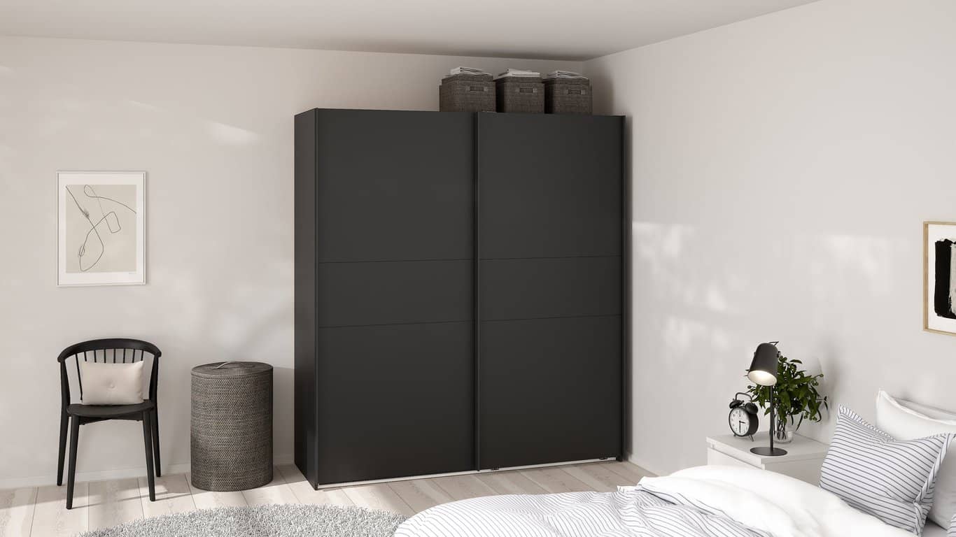 Como skyvedørsgarderobe 180x200cm - bilde 2 av 3