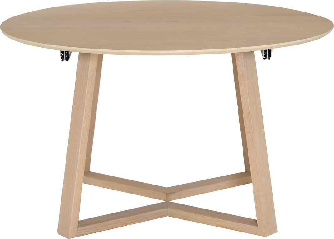 Borås spisebord Ø 130 cm m/2 ileggsplater - bilde 2 av 3