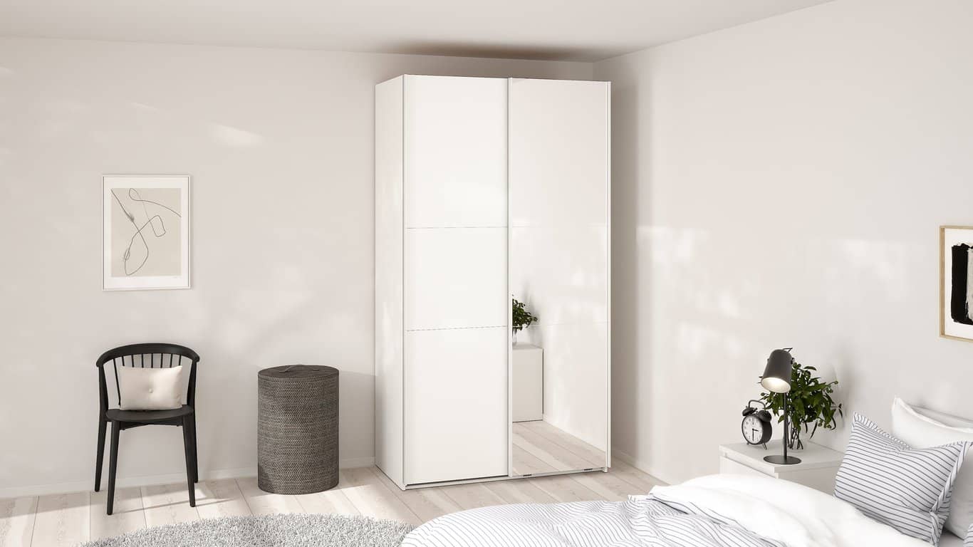 Como skyvedørsgarderobe 120x220cm - bilde 2 av 3