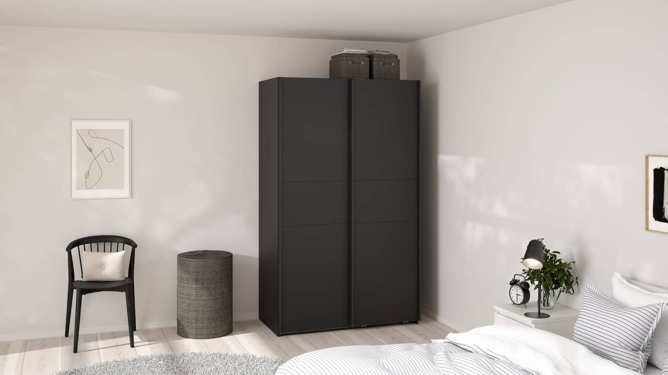 Como skyvedørsgarderobe 120x200cm - bilde 2 av 3