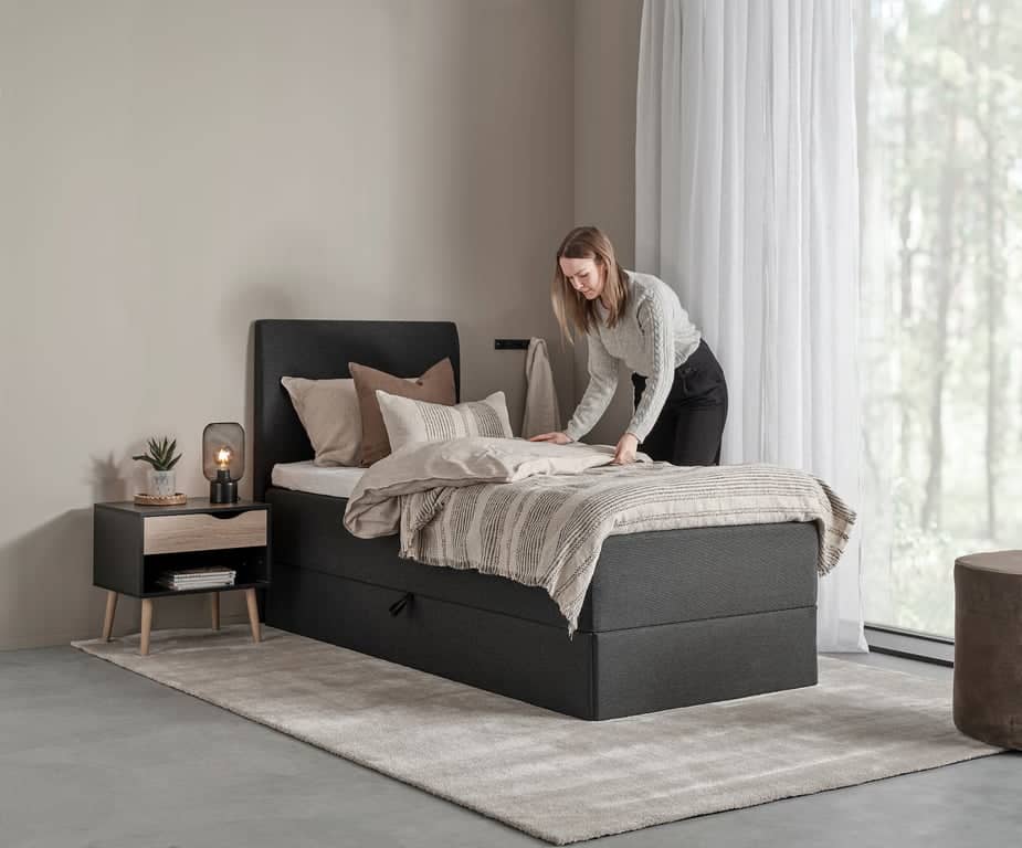 Odel® Eng rammeseng med oppbevaring 80x200 - bilde 2 av 3