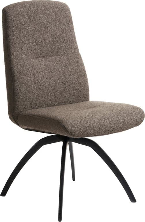 $Bilde av Conform Master spisestol XL (u/arm svingfot i svart aluminium, stoff Gianni Mole 1478-63)