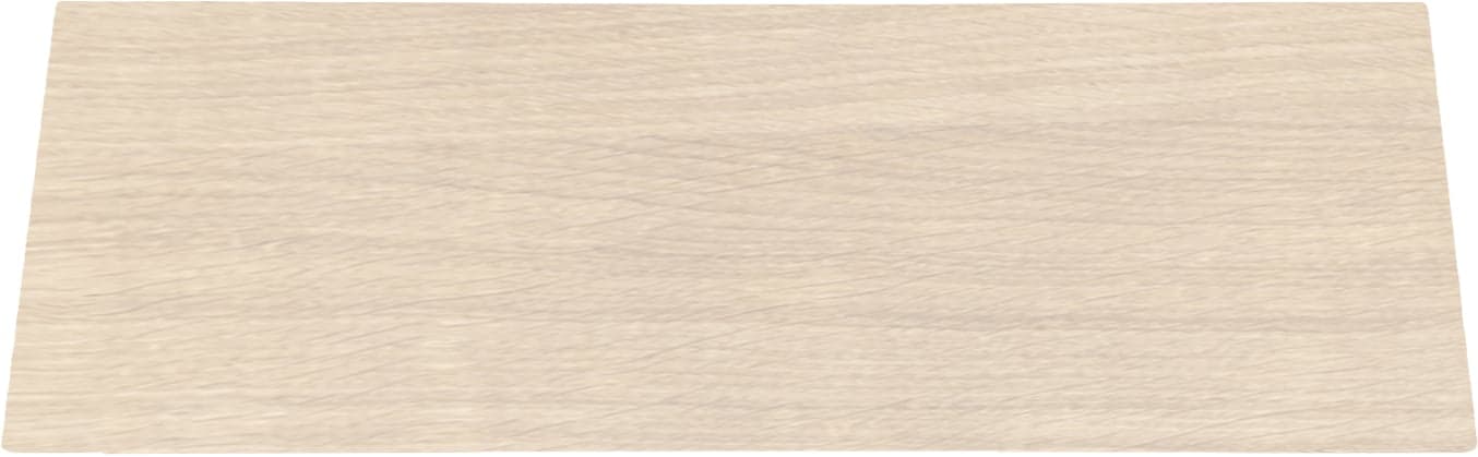 50 x 120 cm, hvitoljet eikefinér