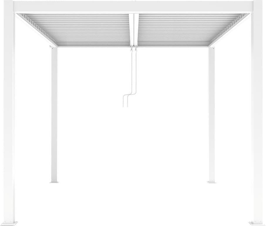 $Bilde av Pergola 3x3 meter m/LED-lys   (H: 230 cm, hvit m/tak)