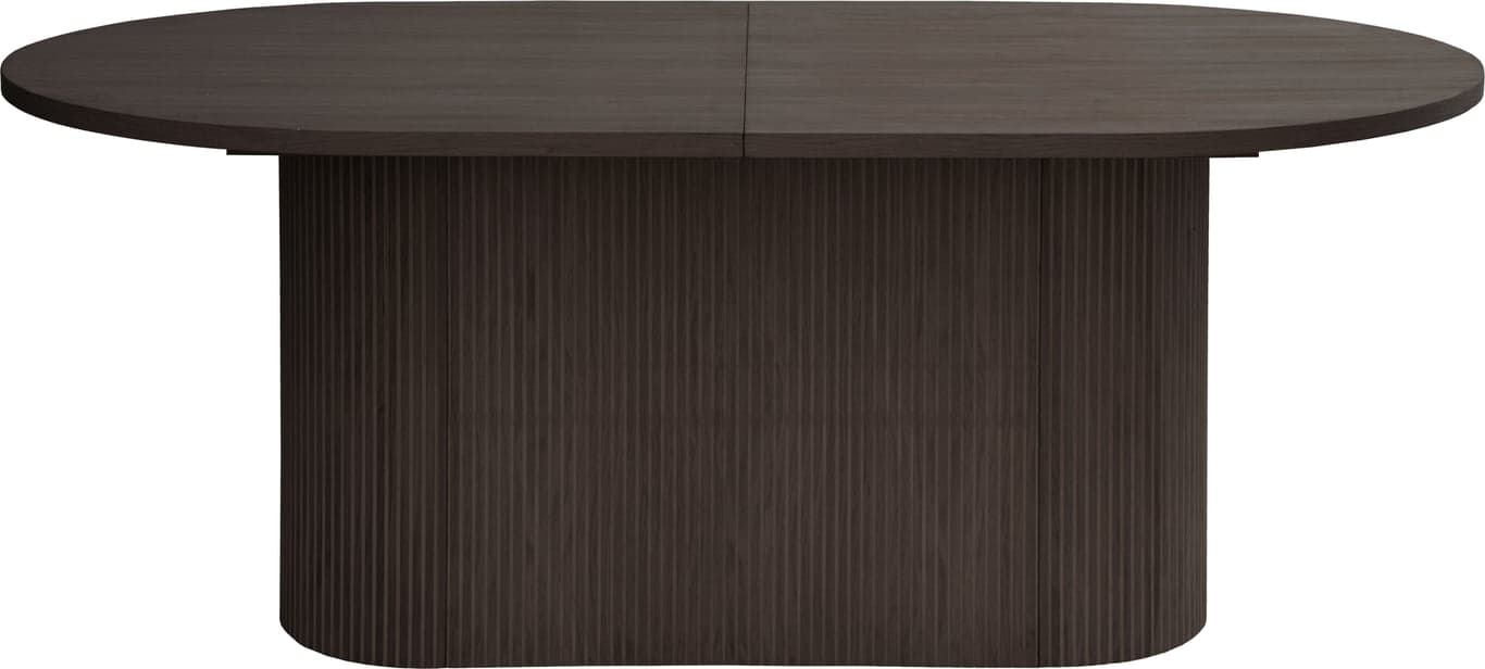 $Bilde av Linea ovalt spisebord 180 x 102 cm  (m/syncrouttrekk, mocca oljet)