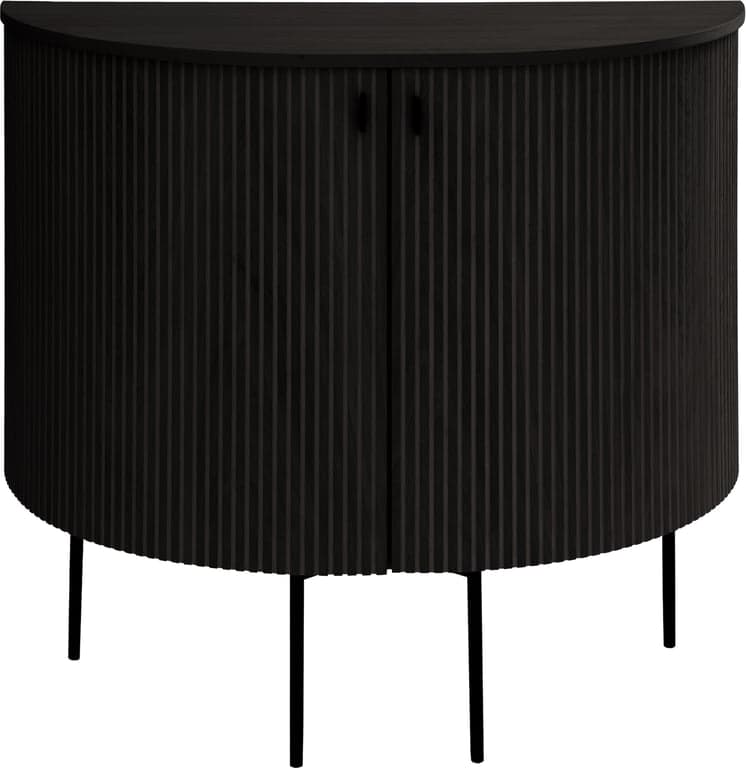 90 x 40, H 83 cm, svartlakkert
