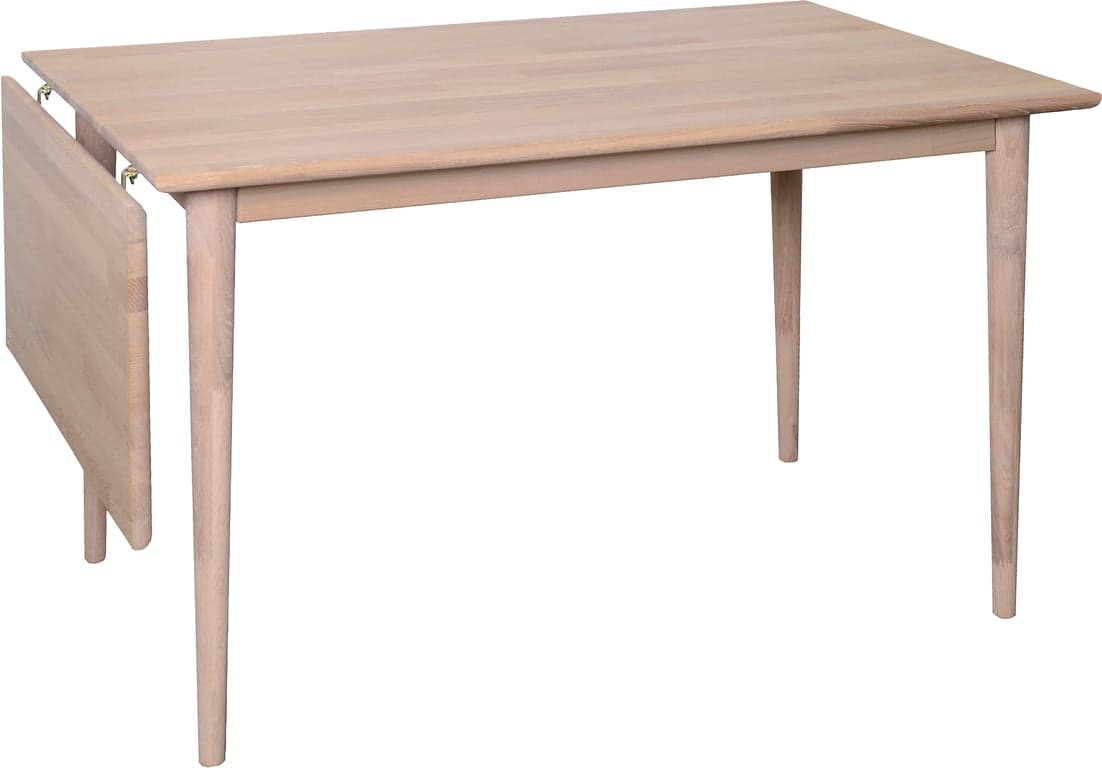 120/160, H75cm hvitoljet eik