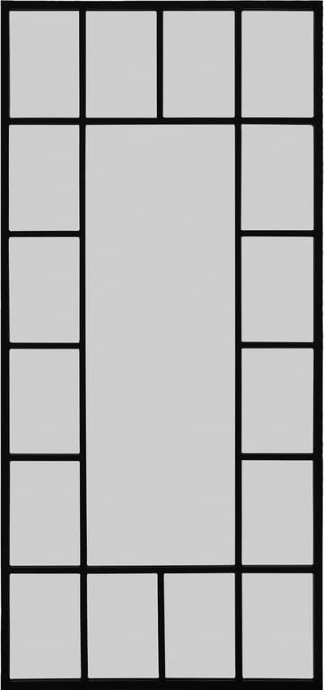 90x195 cm svart, 17 ruter