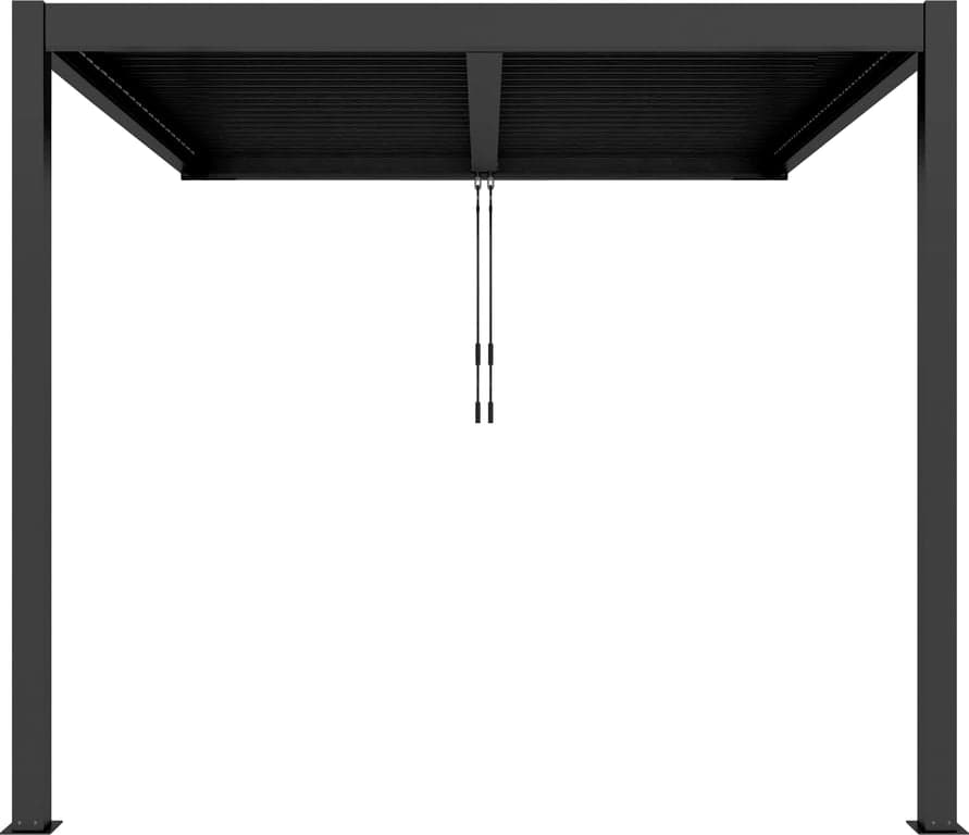 H: 230 cm, svart m/tak