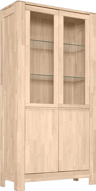 95 x 40, H 190 cm,  hvitoljet heltre eik