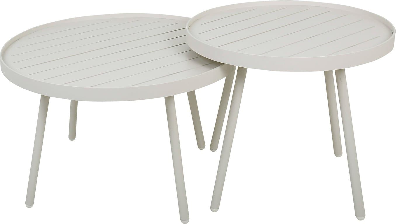Ø: 75 H: 60 cm + Ø: 51 H: 45 cm, kalk