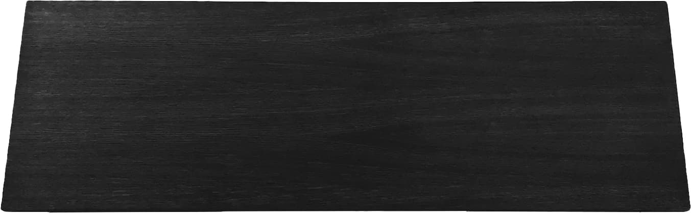 45 x 120 cm, svartlakkert