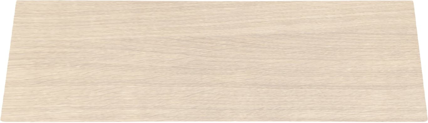 50 x 140 cm, hvitoljet eikefinér