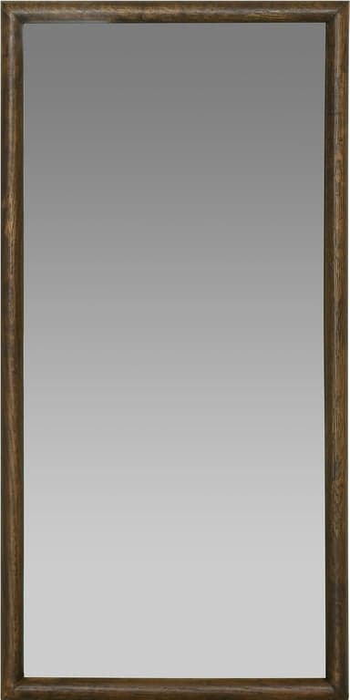 40 x 80 cm, brunlakkert heltre eik