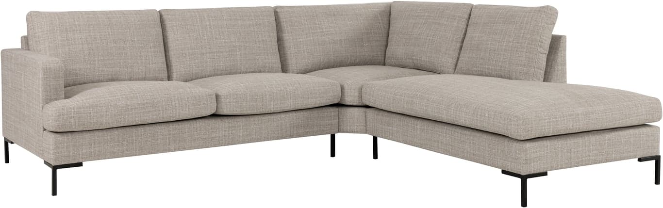 $Bilde av Sone dyp hjørnesofa (Modulsofa. 2,5 seter + hjørne + relax, armlene W3 i stoff 327 /18 Fjord sand m/duntopp)