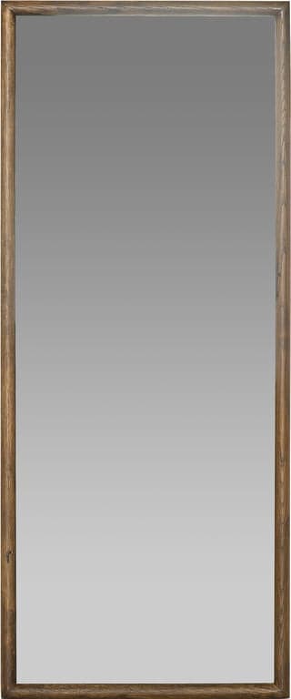 50 x 120 cm, brunlakkert heltre eik