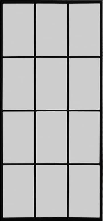 90x195 cm svart, 12 ruter