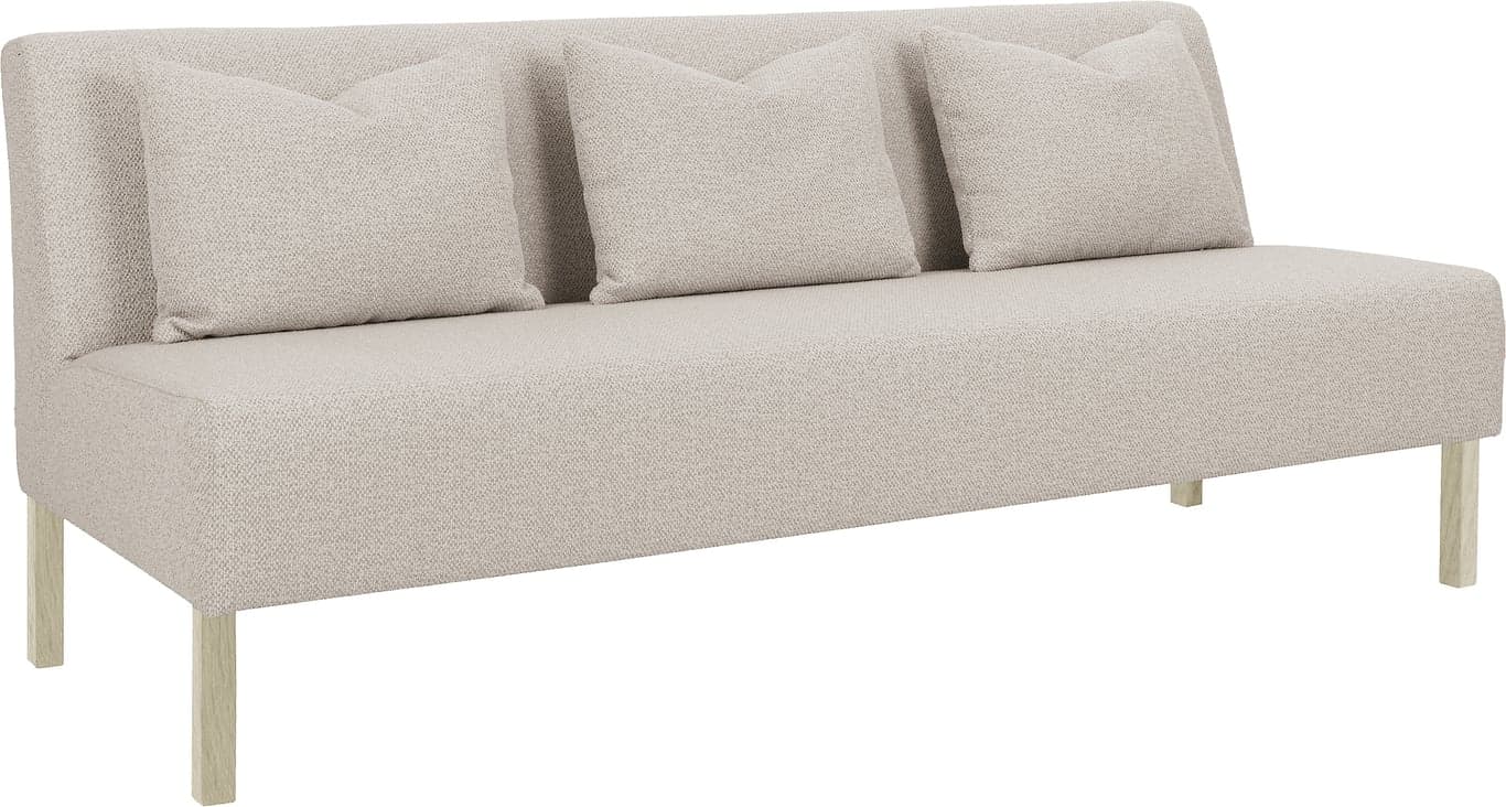 stoff Taffie thule 422/11 beige, hvitoljet ben