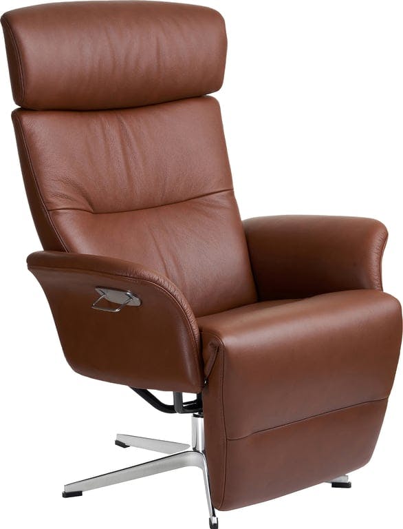 $Bilde av Conform Master recliner (svingfot alu, hud Fantasy cognac 2514-65)