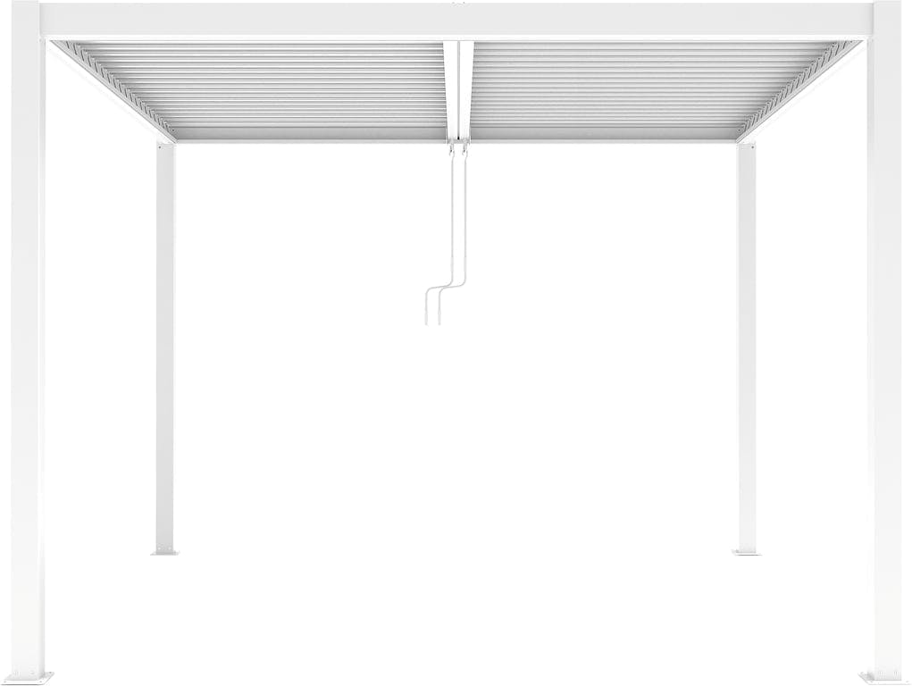 $Bilde av Pergola 3x4 meter u/LED-lys   (H: 230 cm, hvit m/tak)