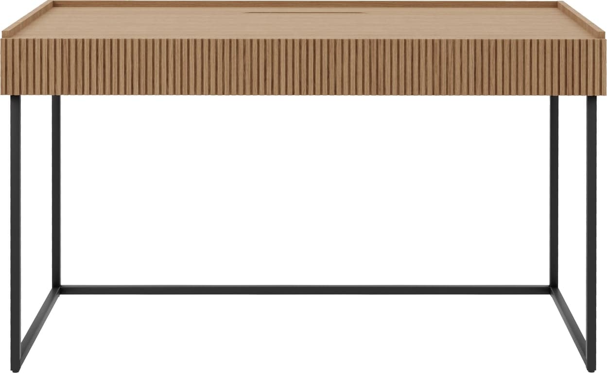 130 x 55, H 76 cm, m/metallben, lys naturoljet